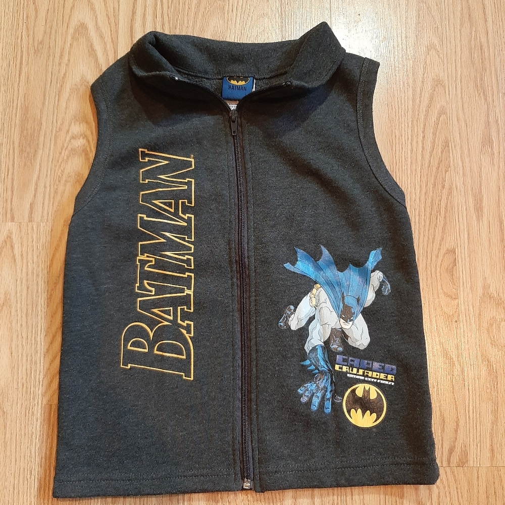 DC Comics Batman Graphics Full Zip Sweatshirt Vest